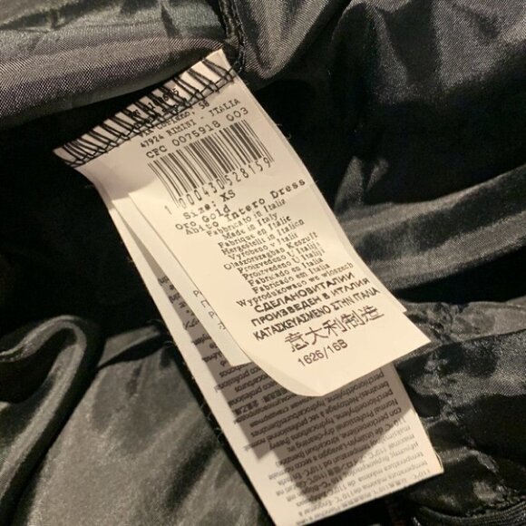 Rinascimento Black mini gown Dress Size Large - Picture 9 of 15